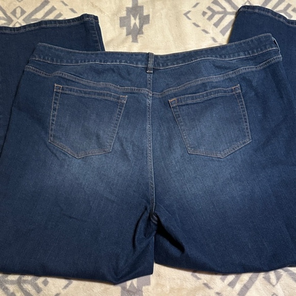 A131.   Torrid Dark Blue Wide Leg Jeans size 20 T